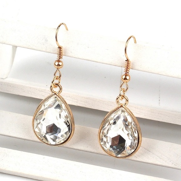 💙💎GRATEFUL💙MAKER💎💙 Jewelry - NEW!💙💎💛FACETED RHINESTONE TEARDROPS!💛💎💙CUTE!